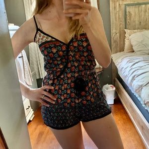 Band of Gypsies Floral Romper